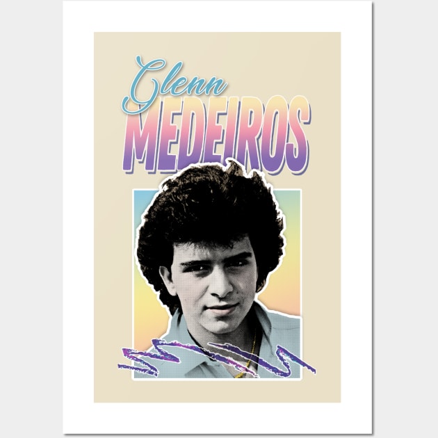 Glenn Medeiros - 80s Styled Aesthetic Design Wall Art by DankFutura